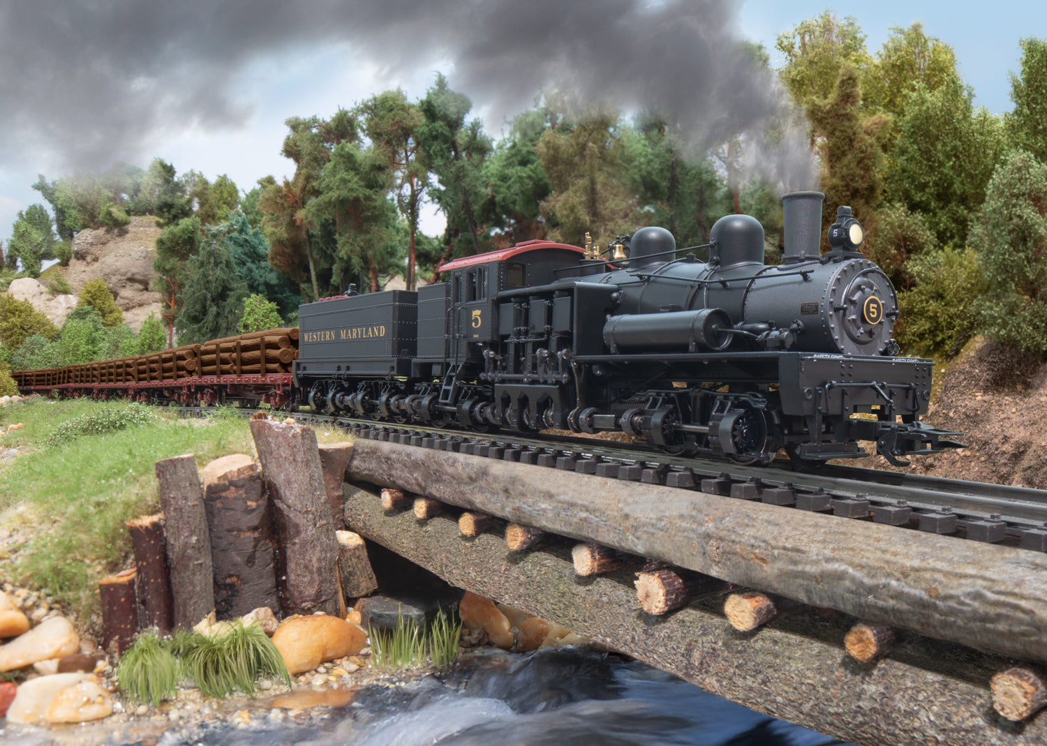 Marklin/Trix US Shay Design Gear Drive Steam Locomotive 美國謝伊式齒輪傳動蒸汽機車。(Pre-order Finished /預訂已经结束)