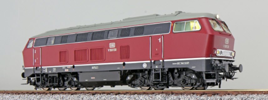ESU V160 Diesel locomotive on the DCC shuttle track.