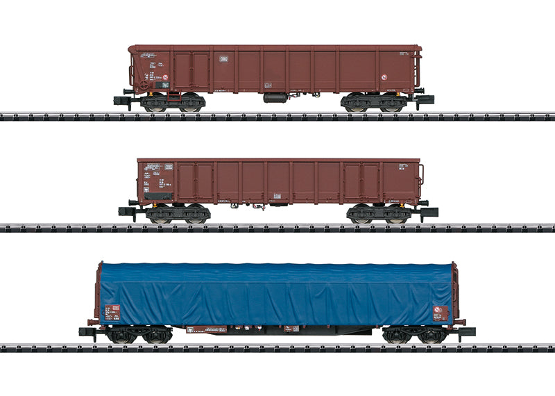 Minitrix - Article No. 15869 "Modern German Federal Railroad" Freight Car Set