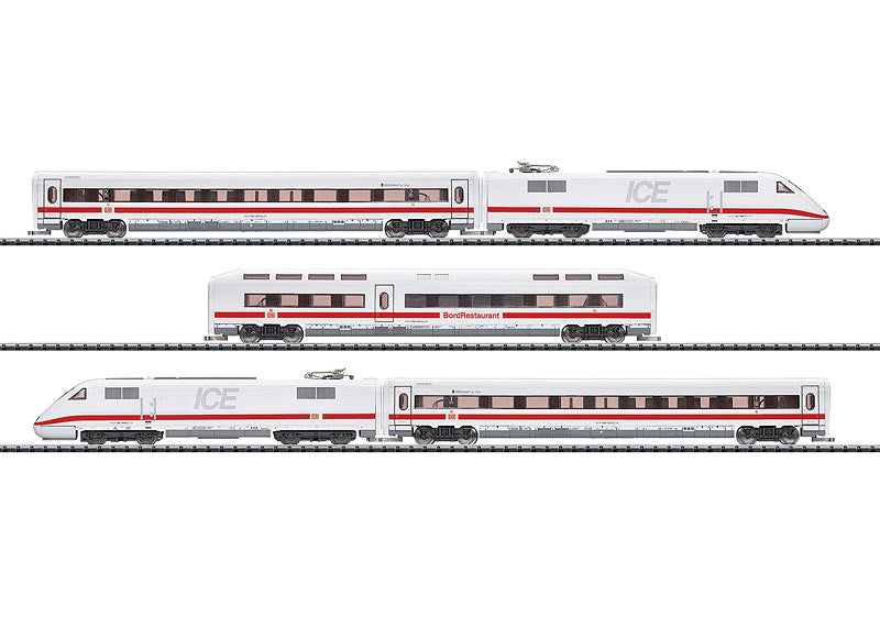 Minitrix 16941 + 15941: 8-pc class 401 ICE 1 InterCity Express high-speed train