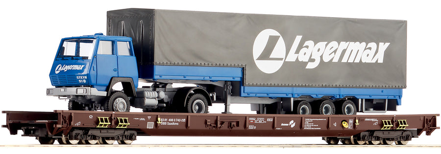 Roco low floor wagons: 67211 + 67212 + 67214