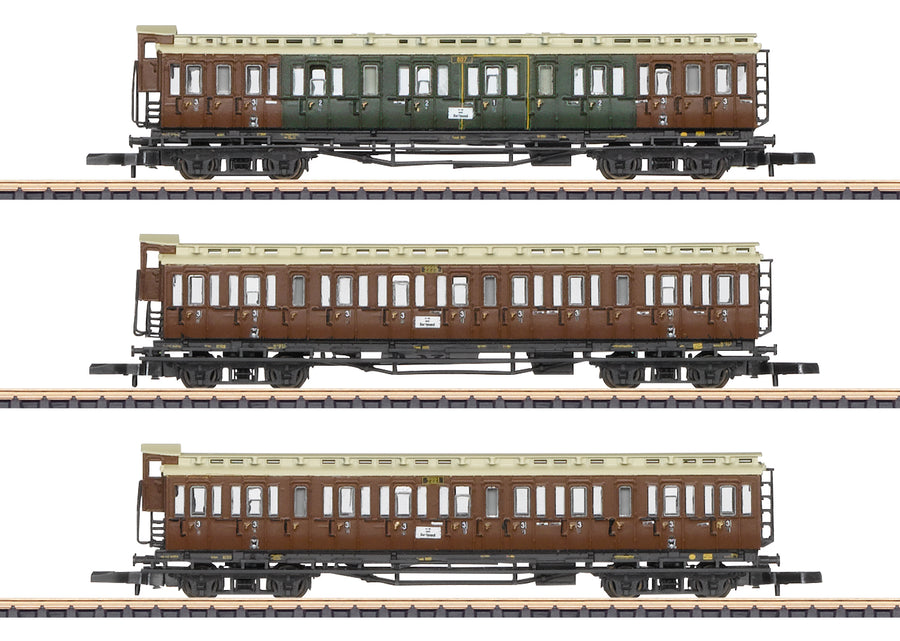 Gauge Z - Article No. 87568 Car Set with 3 Compartment Cars