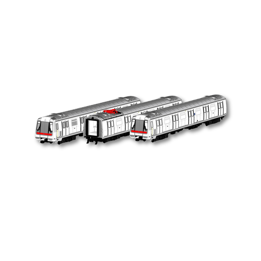 MTR N scale M train 3-pc basic set.